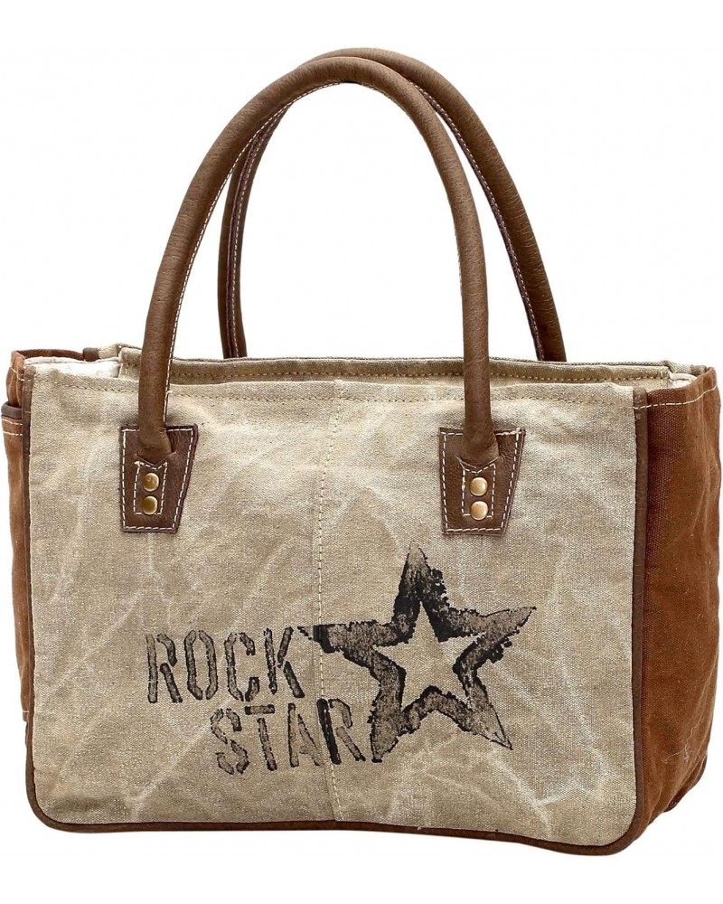 Myra Bags Rock Star Upcycled Canvas Hand Bag S-1045 $22.51 Shoulder Bags