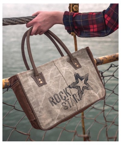 Myra Bags Rock Star Upcycled Canvas Hand Bag S-1045 $22.51 Shoulder Bags