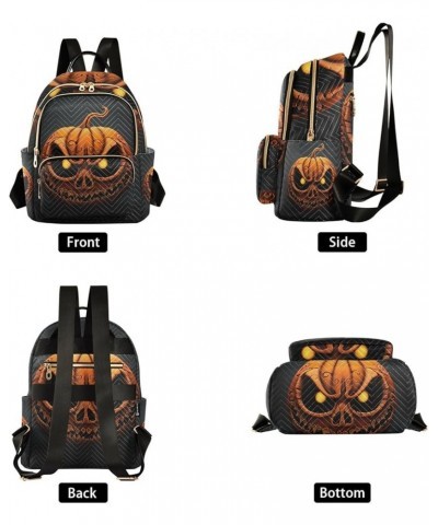 Video Game with Several Controllers Women Daypack Purse, Womens Fashion Backpack, Festival Backpack, S Orange Jackolantern on...