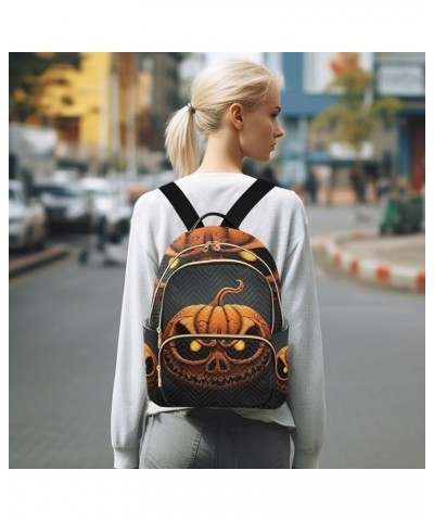 Video Game with Several Controllers Women Daypack Purse, Womens Fashion Backpack, Festival Backpack, S Orange Jackolantern on...