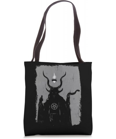 Lucifer Light Bearer Satanic Occult Baphomet Goat Atheist Tote Bag $9.60 Totes