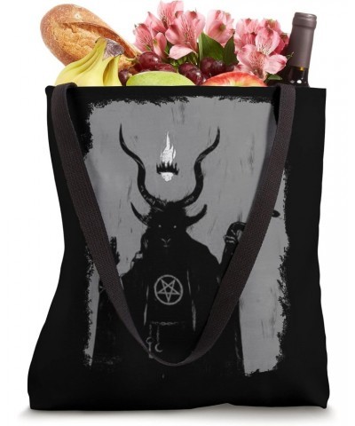 Lucifer Light Bearer Satanic Occult Baphomet Goat Atheist Tote Bag $9.60 Totes