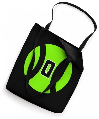 Letter Initial Q Tennis Ball Monogram Tote Bag $9.62 Totes