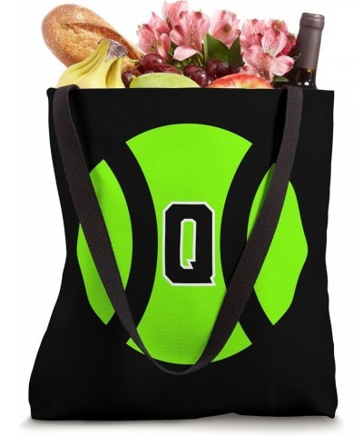 Letter Initial Q Tennis Ball Monogram Tote Bag $9.62 Totes