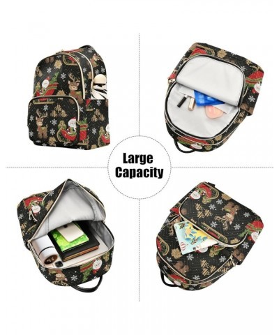 Christmas Backpack Purse for Women Anti-theft Small Fashion Travel Backpack HandBag Back Pack Lady Gifts,M Small $20.29 Backp...