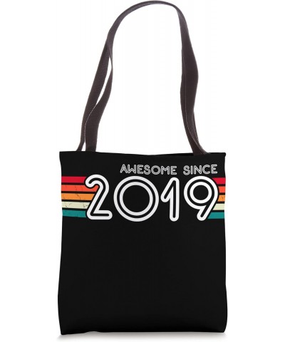 Awesome Since 2019 4th Birthday Gifts 4 Years Old Tote Bag $11.29 Totes