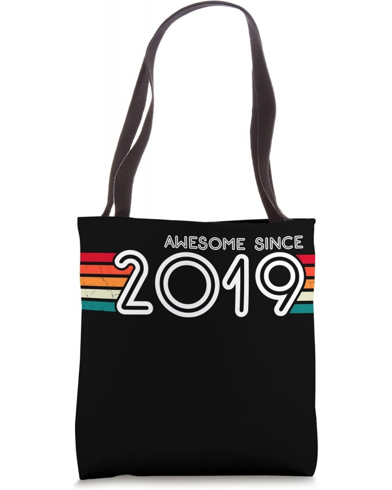 Awesome Since 2019 4th Birthday Gifts 4 Years Old Tote Bag $11.29 Totes