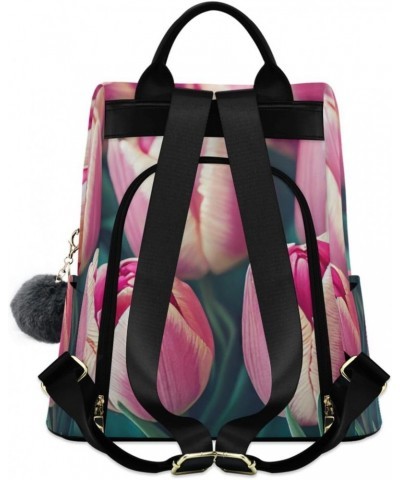 Women Fashion Backpack - Bright Crimson Tulips, Anti Theft Casual Daypack Shoulder Bag Purse for Travel Work 15 inches $22.95...