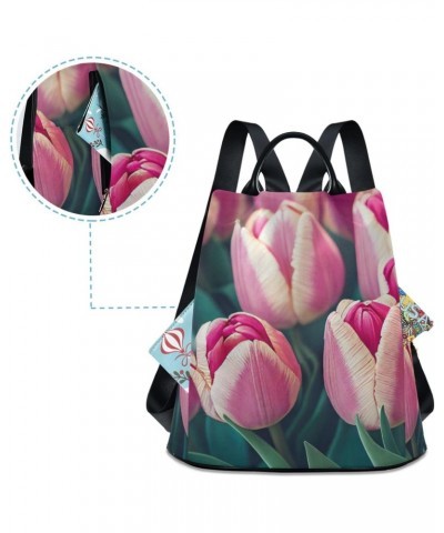 Women Fashion Backpack - Bright Crimson Tulips, Anti Theft Casual Daypack Shoulder Bag Purse for Travel Work 15 inches $22.95...