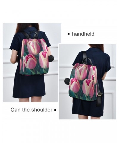 Women Fashion Backpack - Bright Crimson Tulips, Anti Theft Casual Daypack Shoulder Bag Purse for Travel Work 15 inches $22.95...