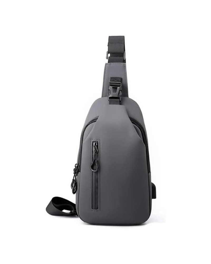 Crossbody Sling Bag for Men,Backpack with USB Charging Port Travel Hiking Daypack Multipurpose Waterproof Chest Shoulder Bag ...