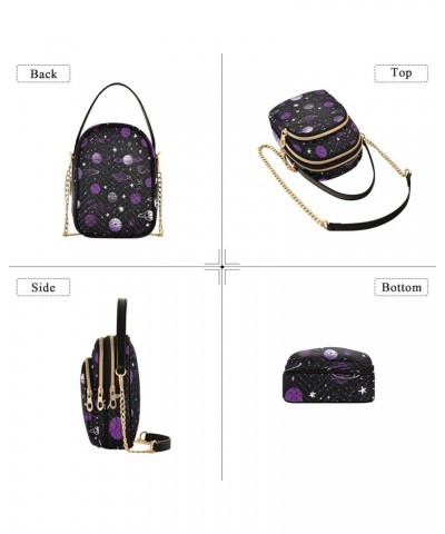 Floral Ladies Shoulder Handbags, Casual Crossbody Purse Crossbody Shoulder Bag Black With a Constellation-3 $15.04 Crossbody ...