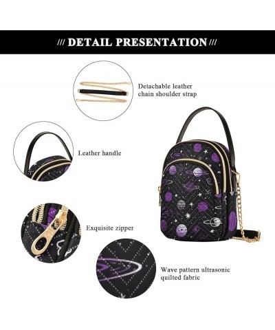 Floral Ladies Shoulder Handbags, Casual Crossbody Purse Crossbody Shoulder Bag Black With a Constellation-3 $15.04 Crossbody ...