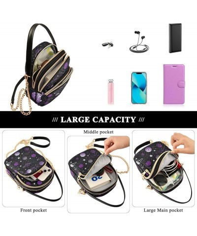 Floral Ladies Shoulder Handbags, Casual Crossbody Purse Crossbody Shoulder Bag Black With a Constellation-3 $15.04 Crossbody ...