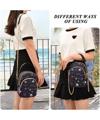 Floral Ladies Shoulder Handbags, Casual Crossbody Purse Crossbody Shoulder Bag Black With a Constellation-3 $15.04 Crossbody ...