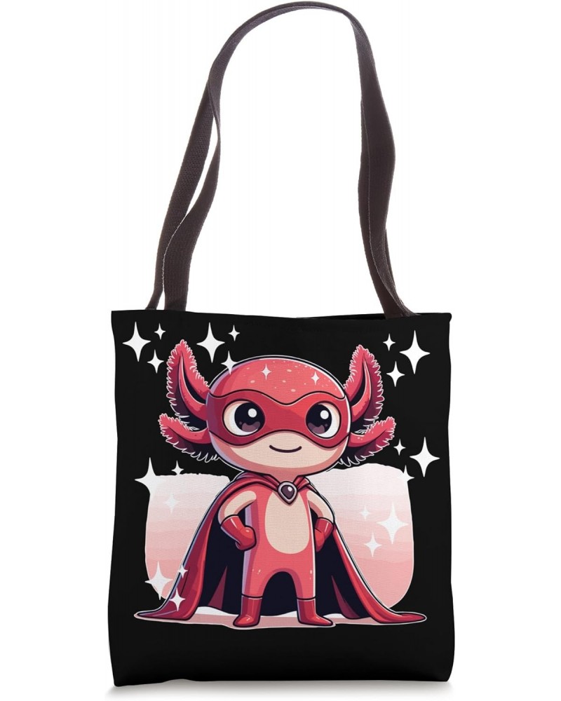 Superhero Axolotl Tote Bag $14.49 Totes