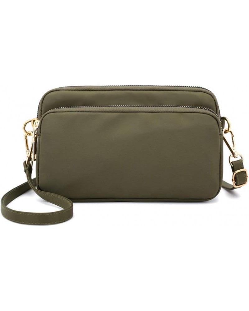 Crossbody Bag for Women, Lightweight Purses Nylon Small Shoulder Bag Satchel Army Green $13.91 Totes