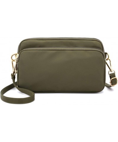 Crossbody Bag for Women, Lightweight Purses Nylon Small Shoulder Bag Satchel Army Green $13.91 Totes