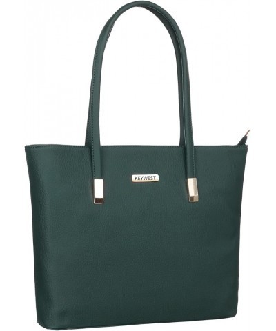 Women's Vegan Leather Betula Handbag (Large) Green $26.82 Hobo Bags