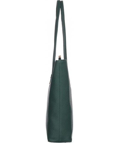 Women's Vegan Leather Betula Handbag (Large) Green $26.82 Hobo Bags