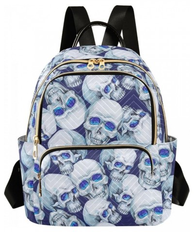 Watercolor Halloweenskulls Backpack Purse for Women Fashion Ladies Shoulder Bags Travel Bag Back Pack Weekend Bag,M Medium $1...