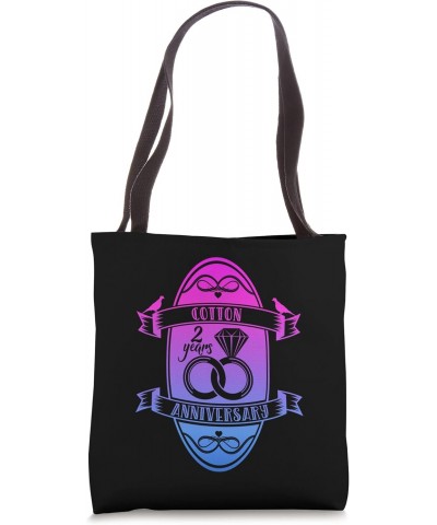 Traditional Cotton 2nd Wedding Anniversary Tote Bag $11.98 Totes