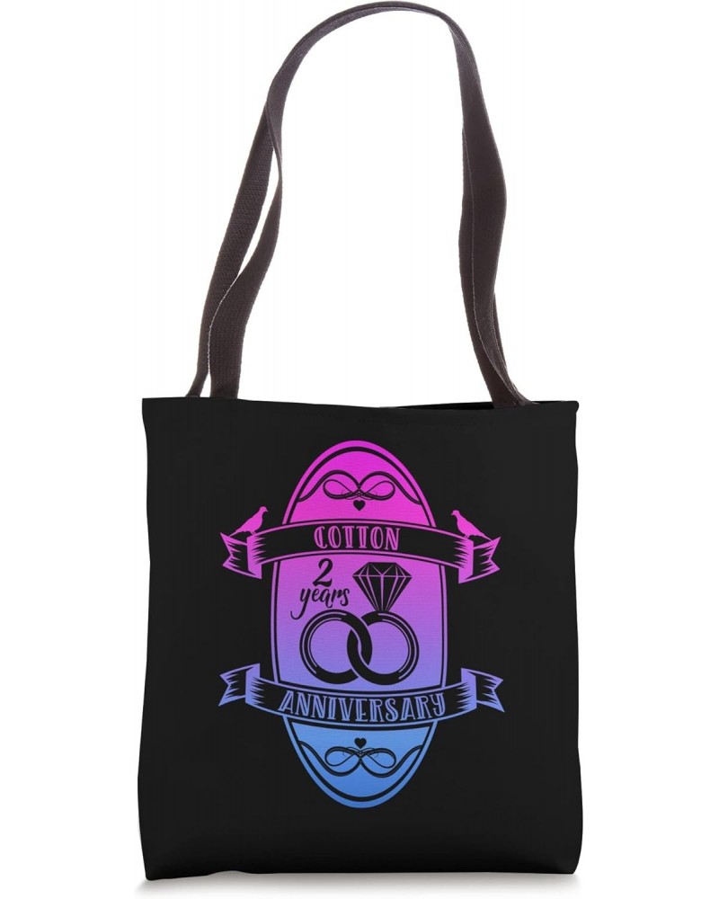 Traditional Cotton 2nd Wedding Anniversary Tote Bag $11.98 Totes