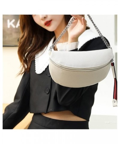 Women Waist Leather Shoulder Bags Quality Shoulder Messenger Fashion Crossbody Bag for Women (Color : Black, Size : 9 * 6 * 1...