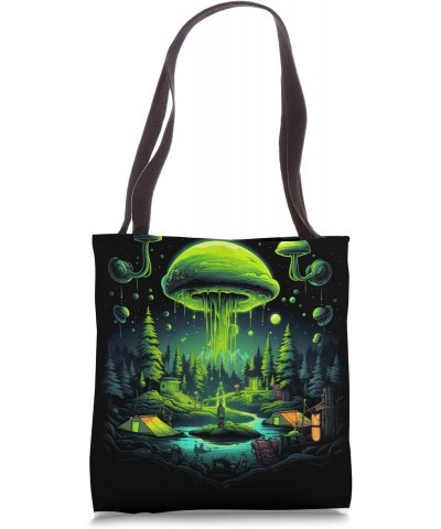 Camping UFO Gear Alien Abduction Tote Bag $9.71 Totes