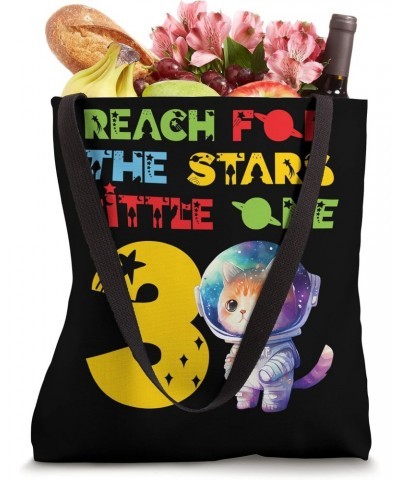 Reach For The Stars, Little One. Space Cat 3rd Birthday Tote Bag $10.34 Totes