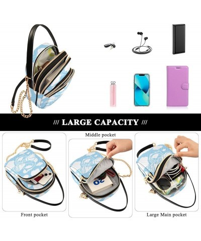 Custom Rose Gold Leopard Crossbody Bags for Women Crossbody Tote Bag Casual Satchel with Chain Strap 08 $11.60 Satchels