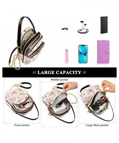 Cell Phone Purse Flora Hedgehog Spring Crossbody Handbag Durable Shoulder Bag Sturdy Travel Pouch Compact Chic Bag for Women ...