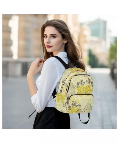 Travel Backpack Purse for Women Fashion Anti-theft Work Casual Bee Honey Animal Daypack Shoulder Bag Medium Size Medium $16.6...