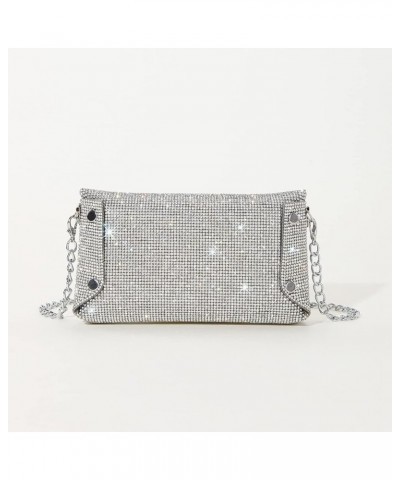 Women Wristlets Rhinestone Evening Clutch Bags Fashion Purse Wedding Party Prom Handbags Blue 1 $15.94 Evening Bags