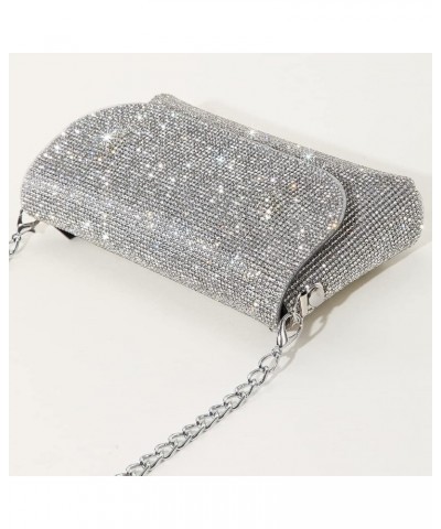 Women Wristlets Rhinestone Evening Clutch Bags Fashion Purse Wedding Party Prom Handbags Blue 1 $15.94 Evening Bags