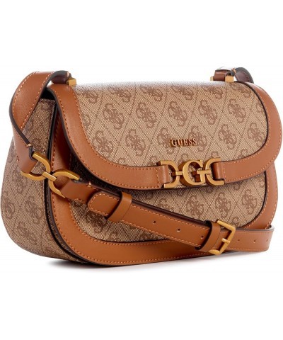 Dagan Crossbody Flap Latte Logo $32.11 Crossbody Bags