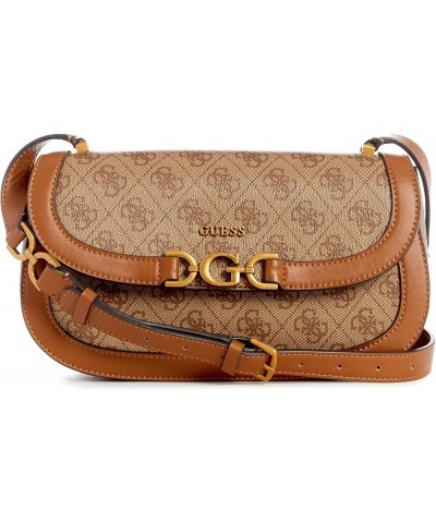 Dagan Crossbody Flap Latte Logo $32.11 Crossbody Bags