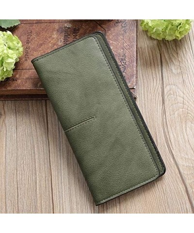 Leather Wallet Women's Pu Leather Wallet Simple Fashion Casual Long Zipper Purse Clutch for Girls Large Capacity Bi-fold Clut...