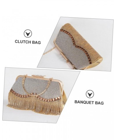 Ladies Bag Golden Purse Fashion Handbag Women Banquet Bag Hand Bags Evening Bag Party Storage Bag Nude Clutch Evening Clutch ...