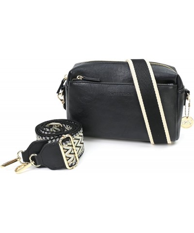 Crossbody Bags for Women Crossbody Handbags Trendy Cross Body Purse Leather Sling Bag for Women Polaris Black $22.25 Crossbod...