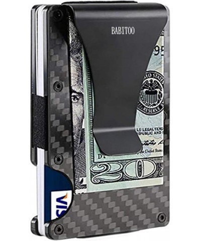 Tactical Wallet, Carbon Fiber Wallet, Money Clip, RFID Blocking Technology, Men's Slim Aluminum Holder Pocket Cash Credit Car...