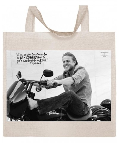 Charlie Hunnam - Cotton Photo Canvas Grocery Tote Bag IDPP281030 $15.25 Totes