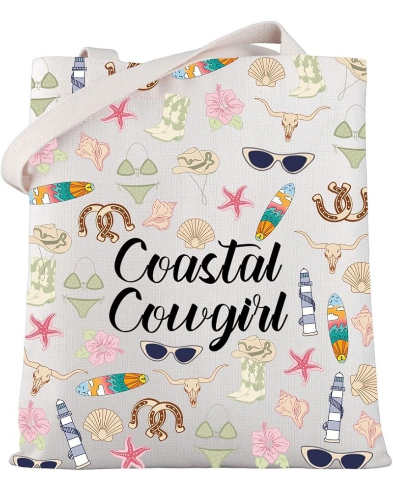 Western Coastal Cowgirl Gifts Coastal Cowgirl Tote Bag Cowgirl Western Boots Grocery Bag Western Country Tote Bag Coastal Cow...