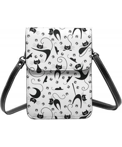 Womens Crossbody Bags Abstract Geometric Pattern Phone Bag Wallet Purses Adjustable Strap Cute Cats Pattern (12) $19.77 Cross...