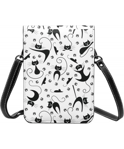 Womens Crossbody Bags Abstract Geometric Pattern Phone Bag Wallet Purses Adjustable Strap Cute Cats Pattern (12) $19.77 Cross...