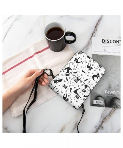 Womens Crossbody Bags Abstract Geometric Pattern Phone Bag Wallet Purses Adjustable Strap Cute Cats Pattern (12) $19.77 Cross...