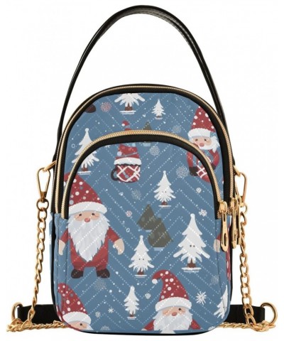 Christmas Gnomes Snow Crossbody Bags for Women Cross Body Purses Shoulder Purse with Chain Strap for Women Travel $13.25 Cros...