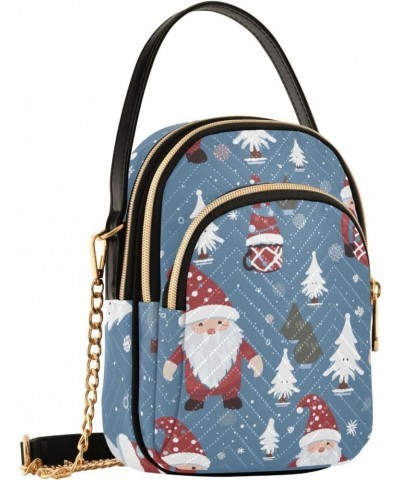 Christmas Gnomes Snow Crossbody Bags for Women Cross Body Purses Shoulder Purse with Chain Strap for Women Travel $13.25 Cros...