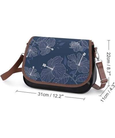 Printed Shoulder Crossbody Bag Leather Hobo Bags Medium Ladies Top Handles Satchels Wolf Painting Color3 $23.71 Crossbody Bags