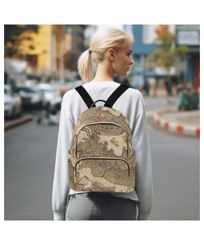 Backpack for Women Vintage Boats Lightweight Small Casual Daily Quilted Travel Backpack 10.2×5.1×12.5 in Medium $14.57 Backpacks